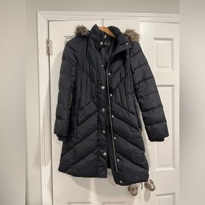 Navy London Fog puffer jacket